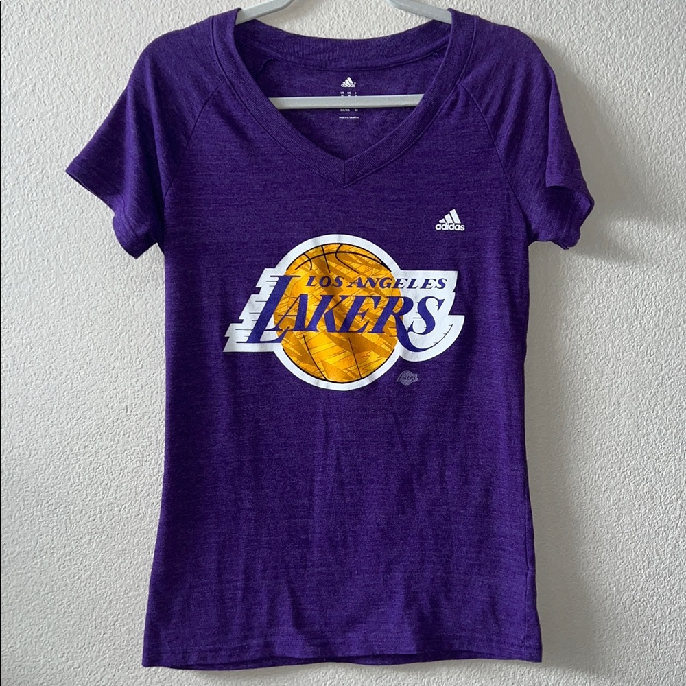 Adidas Purple Los Angeles Lakers Tee